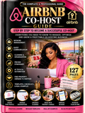 English Airbnb Co-Host guide pink black cover